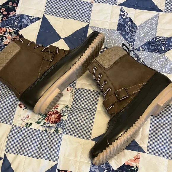 Maurices Brown and Black Ankle Boots - Picture 4 of 6